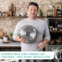 Tefal Jamie Oliver Set of 3 Frying Pans 20/24/28 cm | Induction Safe, Non-Stick, Titanium Coated, Thermo-Signal, PFOA Free,