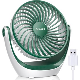 OCOOPA Mini USB Fan, Small Quiet Fan, 3 Speeds Portable and Personal Fan for Home and Office