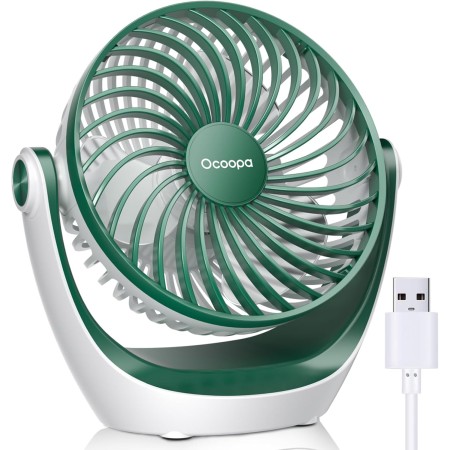 OCOOPA Mini USB Fan, Small Quiet Fan, 3 Speeds Portable and Personal Fan for Home and Office