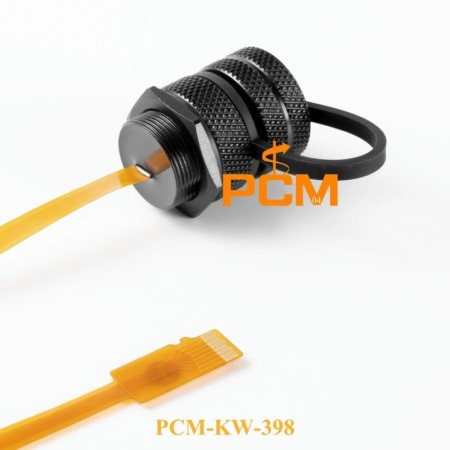 Conector de montaje en panel impermeable IP67/IP68, tarjeta TF, cable 