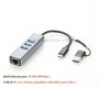Adaptador LAN USB 3,0 a RJ45 Gigabit Ethernet tipo C a RJ45 1000Mbps r