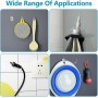 50 Piezas Ganchos Adhesivos, Ganchos Transparentes Reutilizables Sin perforación, Ganchos de Pared Transparentes