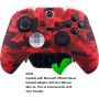 9CDeer 1 x Funda protectora de silicona con impresión de transferencia personalizada, diseño de Cráneo negro + 6 Thumb Grips