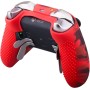 9CDeer 1 x Funda protectora de silicona con impresión de transferencia personalizada, diseño de Cráneo negro + 6 Thumb Grips
