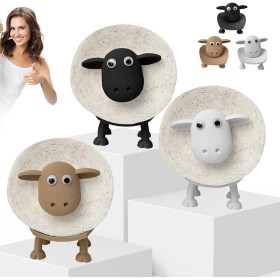 Soporte Papel higienico de Oveja, 3 Piezas Soporte de Papel higiénico de plástico de Oveja, Portarrollos de Oveja, Divertido