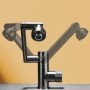 Grifo de lavabo LED con pantalla Digital, pulverizador de corriente mu