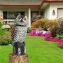 Señuelo de búho falso, escultura de espantapájaros de búho de plástico