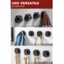 Daoun 4 ganchos con ventosa para ducha, gancho para puerta de acero inoxidable para baño, cocina, puerta de cristal, espejo,