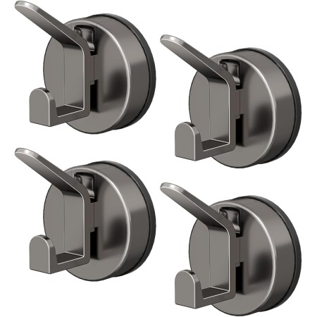 4 Colgador Toalla Baño Colgador Toallas Perchas Adhesivas Suction Cup Hooks Reutilizable Ganchos Colgar sin Agujeros Adhesivos
