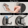 4 Colgador Toalla Baño Colgador Toallas Perchas Adhesivas Suction Cup Hooks Reutilizable Ganchos Colgar sin Agujeros Adhesivos