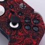 9CDeer 1 x Funda protectora de silicona con impresión de transferencia personalizada, diseño de Cráneo negro + 6 Thumb Grips