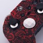 9CDeer 1 x Funda protectora de silicona con impresión de transferencia personalizada, diseño de Cráneo negro + 6 Thumb Grips