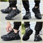 RASEARY Zapatos de Seguridad para Hombre Mujer Ligero Zapatos de Trabajo con Punta de Acero Antideslizantes Zapatillas Trabajo