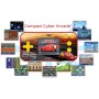 LEXIBOOK -Warner Batman-Compact Cyber Arcade Portable Console, 150 Games, Color LCD Display, Battery Operated, Black/Blue