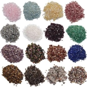 Piedras naturales, cristales de grava, Chip de mineral de cuarzo, mine