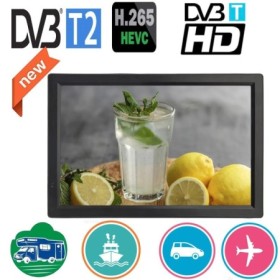 LEADSTAR-Mini TV portátil recargable D14, 14 pulgadas, DVB-T2 integrad