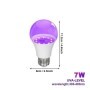 Bombilla Led E27 7W 12W bombillas UV AC 85-265V 395nm lámpara ultravio