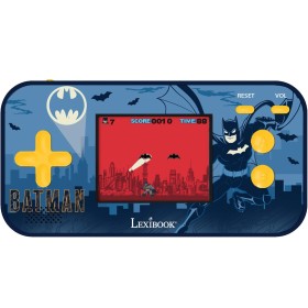 LEXIBOOK -Warner Batman-Compact Cyber Arcade Portable Console, 150 Games, Color LCD Display, Battery Operated, Black/Blue