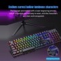 Teclado mecánico retroiluminado de 104 teclas, teclado para juegos por