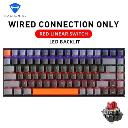 Cyberlupa Collection Machenike-Teclado mecánico K500A-B84 75 TKL, peri