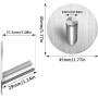 Ziamzra 6 Piezas Ganchos Adhesivos para Pared 45x30mm Colgador Toalla Baño Adhesivo Acero Inox Colgadores Adhesivos Resistentes