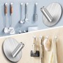 Ziamzra 6 Piezas Ganchos Adhesivos para Pared 45x30mm Colgador Toalla Baño Adhesivo Acero Inox Colgadores Adhesivos Resistentes