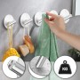 Ziamzra 6 Piezas Ganchos Adhesivos para Pared 45x30mm Colgador Toalla Baño Adhesivo Acero Inox Colgadores Adhesivos Resistentes