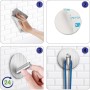 Ziamzra 6 Piezas Ganchos Adhesivos para Pared 45x30mm Colgador Toalla Baño Adhesivo Acero Inox Colgadores Adhesivos Resistentes