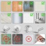 Ziamzra 6 Piezas Ganchos Adhesivos para Pared 45x30mm Colgador Toalla Baño Adhesivo Acero Inox Colgadores Adhesivos Resistentes