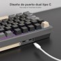 RK ROYAL KLUDGE M75 Teclado mecánico español 81 teclas RGB retroilumin