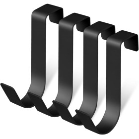 WUSJCOF 4 Piezas Gancho de Puerta Universal Acero Inoxidable Impermeable Colgador de Toallas para Puerta de Vidrio sin Perforar