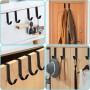 WUSJCOF 4 Piezas Gancho de Puerta Universal Acero Inoxidable Impermeable Colgador de Toallas para Puerta de Vidrio sin Perforar