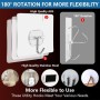 AOOTE Ganchos Adhesivos Extra Fuertes, 10 Piezas Ganchos Impermeables y Transparentes, Transparente Ganchos Resistentes (Máx. 15