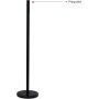 TIENDA EURASIA - Portarrollos Papel Higienico | Base de Metal 15 cm de Diámetro | Material Hierro | Medidas 56 cm de Alto |