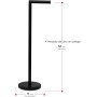 TIENDA EURASIA - Portarrollos Papel Higienico | Base de Metal 15 cm de Diámetro | Material Hierro | Medidas 56 cm de Alto |