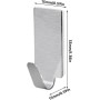 Laluky Pack de 6 ganchos adhesivos, ganchos adhesivos de acero inoxidable, ganchos autoadhesivos de pared, ganchos para