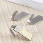 Laluky Pack de 6 ganchos adhesivos, ganchos adhesivos de acero inoxidable, ganchos autoadhesivos de pared, ganchos para