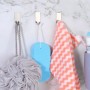 Laluky Pack de 6 ganchos adhesivos, ganchos adhesivos de acero inoxidable, ganchos autoadhesivos de pared, ganchos para