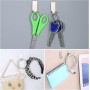 Laluky Pack de 6 ganchos adhesivos, ganchos adhesivos de acero inoxidable, ganchos autoadhesivos de pared, ganchos para