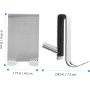 EXHUMKY Gancho De La Puerta De Baño Gancho De Toalla Sin Marco De La Ducha De Vidrio Con Gancho De Acero Inoxidable