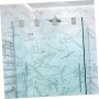 EXHUMKY Gancho De La Puerta De Baño Gancho De Toalla Sin Marco De La Ducha De Vidrio Con Gancho De Acero Inoxidable