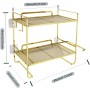 Fnfhsa Estante De Almacenamiento Multifuncional sobre El Inodoro, Estante De Almacenamiento para BañO De 2 Pisos, Estante De