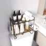 Fnfhsa Estante De Almacenamiento Multifuncional sobre El Inodoro, Estante De Almacenamiento para BañO De 2 Pisos, Estante De