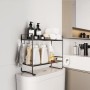 Fnfhsa Estante De Almacenamiento Multifuncional sobre El Inodoro, Estante De Almacenamiento para BañO De 2 Pisos, Estante De