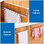 4Piezas Toallero Colgante para Puerta 24cm Toallero para Puertas, Toallero Puerta de Acero Inoxidable, Toallero para Puerta de