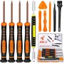 JOREST Kit de Desmontar Xbox one/360/X PS4 PS5 PS3, 25pcs Set Limpieza, Herramienta Reparacion para Mando y Consola, con