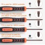 JOREST Kit de Desmontar Xbox one/360/X PS4 PS5 PS3, 25pcs Set Limpieza, Herramienta Reparacion para Mando y Consola, con