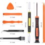 JOREST Kit de Desmontar Xbox one/360/X PS4 PS5 PS3, 25pcs Set Limpieza, Herramienta Reparacion para Mando y Consola, con