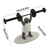 Soporte para toallas de papel con figura de levantamiento de pesas, figura de levantamiento de pesas impresa en 3D, accesorios