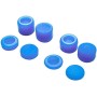 OcioDual 8 Tapones para Pulgares Compatible con Joysticks Analógicos Mando PS5/PS4/Slim/PRO Azul Protectores de Silicona Goma L3